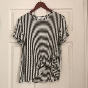 ❌SOLD❌ A. OK Stripped side knot skirt.